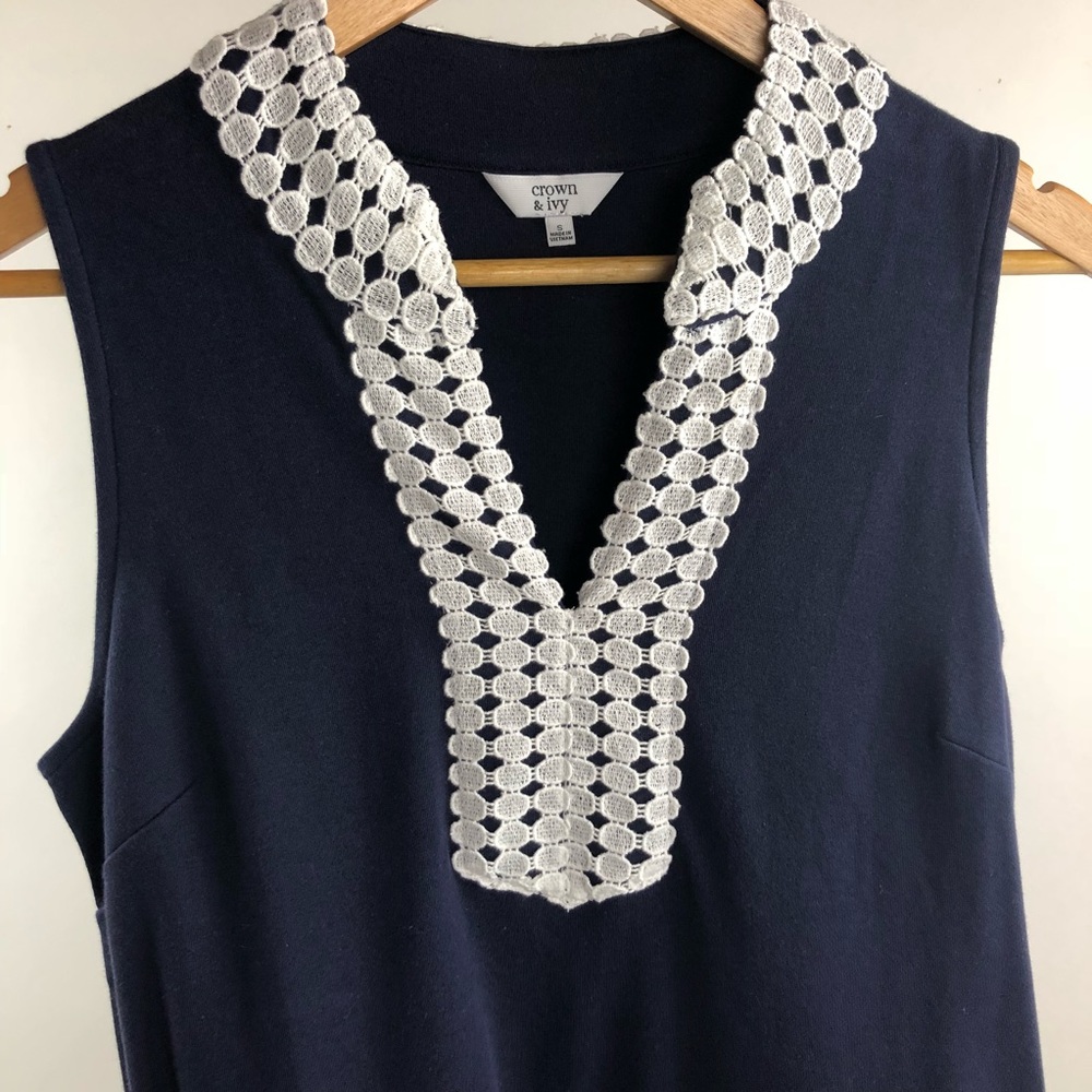 Crown & Ivy Navy Shift Dress